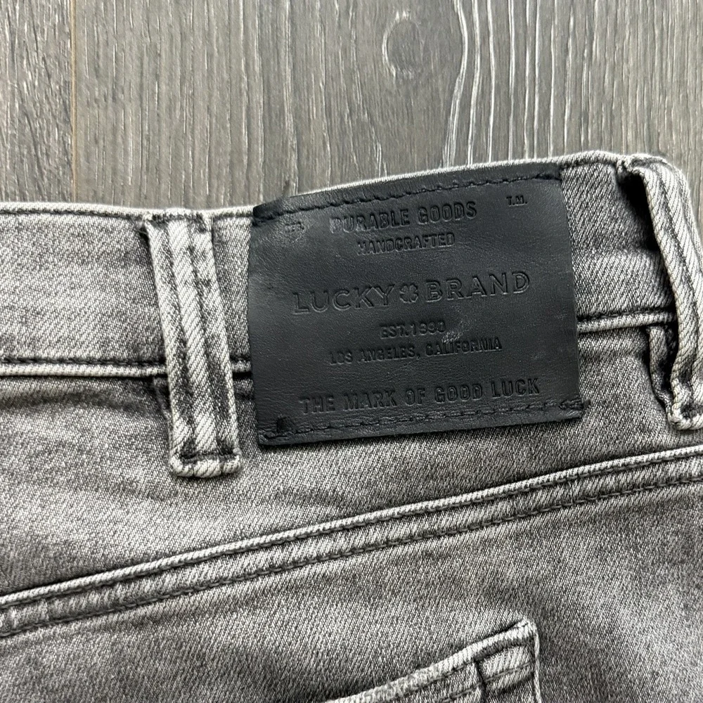 Lucky Brand Stretch Athletic Tapered Fit Mens Jeans 42X32 Gray Casual Minimalist